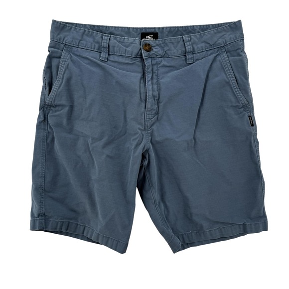 O'Neill Shorts Mens 34 Blue Standard Fit Casual Chino Stretch Summer Pockets - Picture 1 of 7